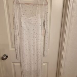 Elegant White Sheer Dress